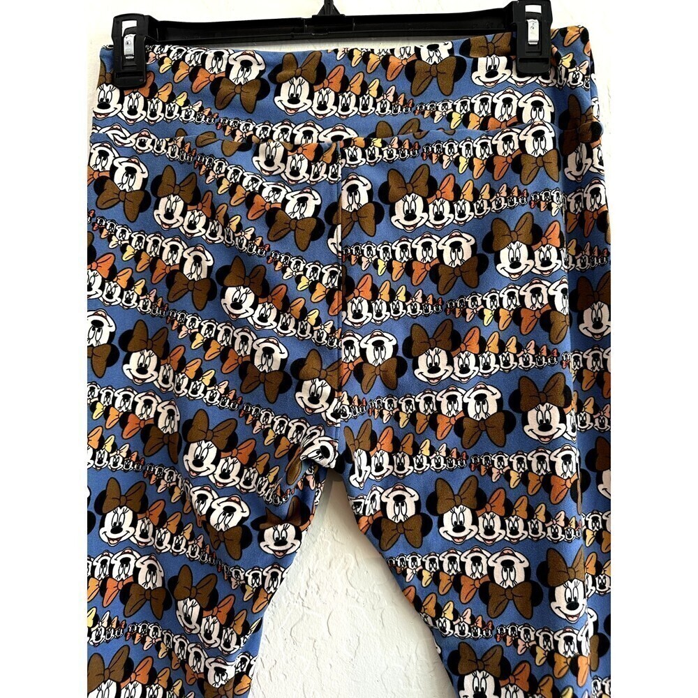LuLaRoe‎ Blue Mickey Mouse Leggings Disney Woman's One Size Tall & Curvy - Picture 15 of 16